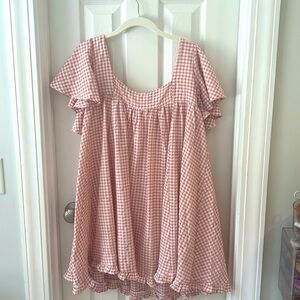 Hudson Gray S pink gingham dress
